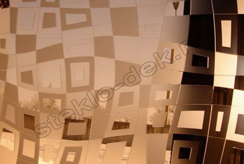 Zerkalo dekorativnoe matovoe zolotoe ILLJuZIJa (SMC-042) (2)